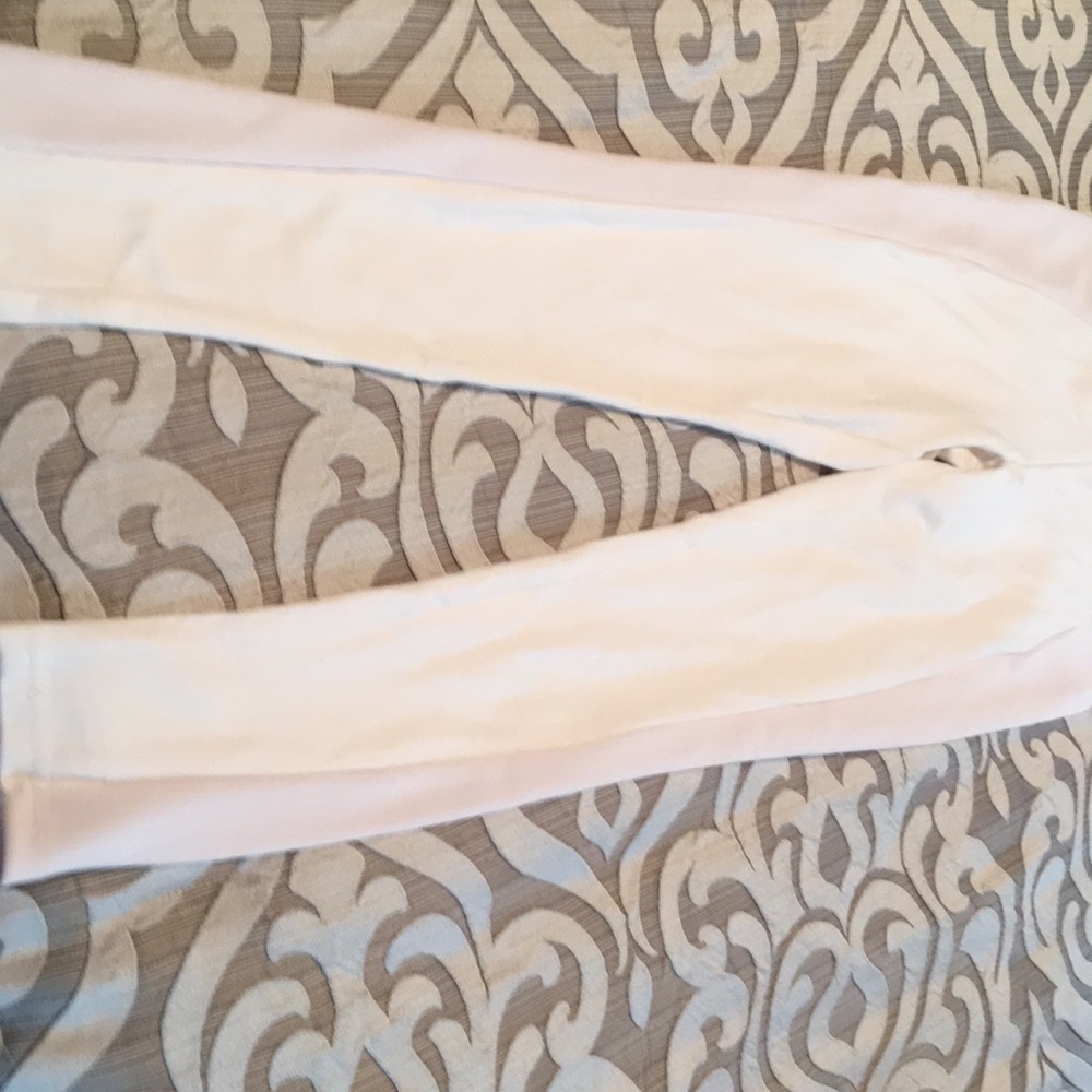 White Ribbed leggings